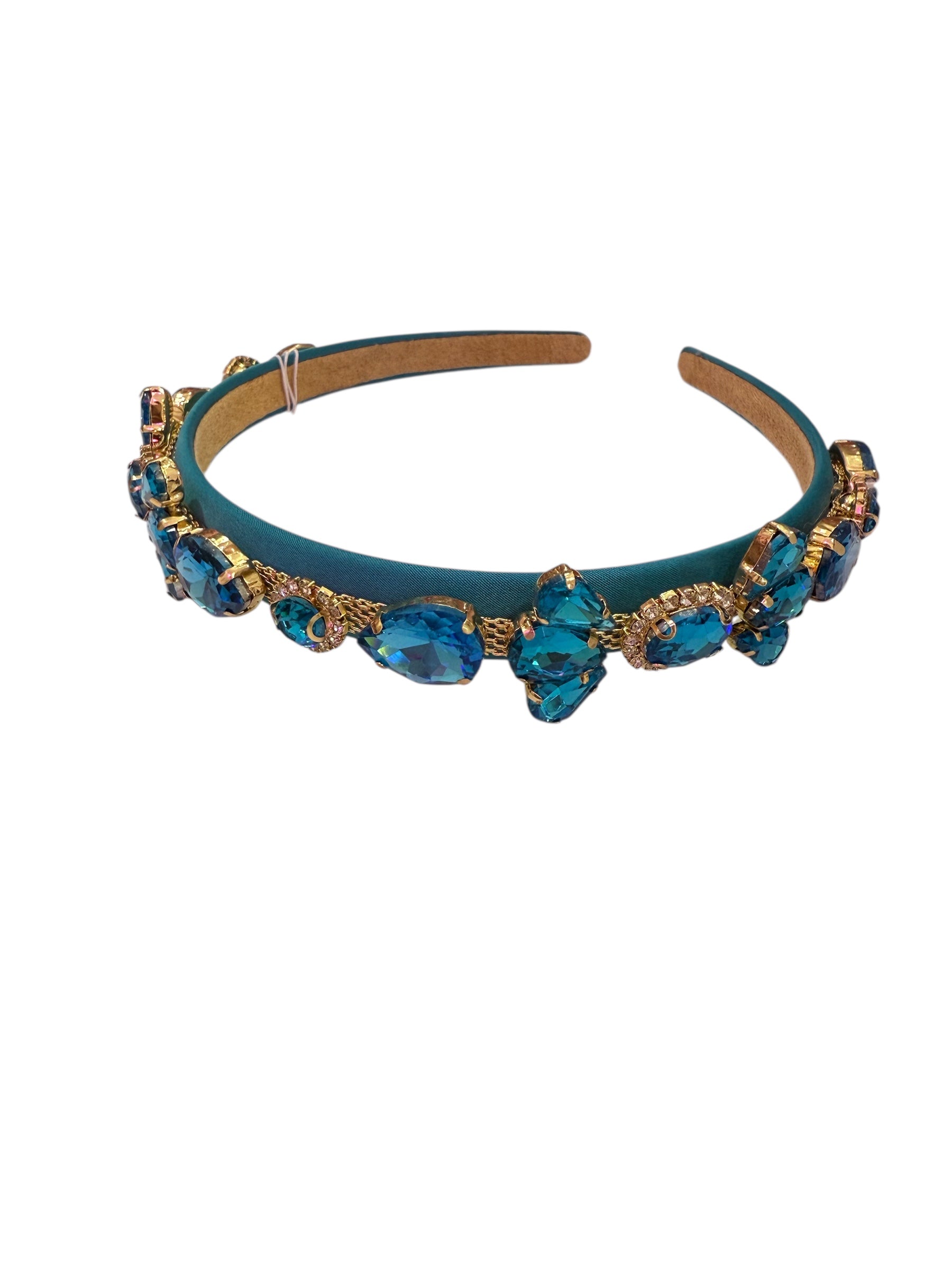 Turquoise/Gold Headband